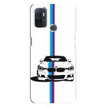 Чехол для Оппо А32 - с принтом БМВ (AlphaPrint) (Машина БМВ)