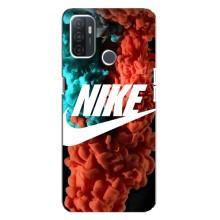 Чехол для Oppo A32 - с принтом Найк (AlphaPrint) (Дымчатый найк)