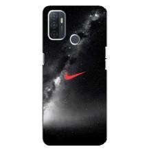 Чехол для Oppo A32 - с принтом Найк (AlphaPrint) (Найк красный)