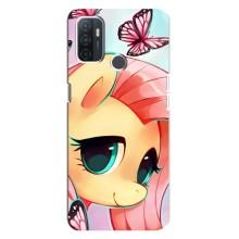 Чехол для Оппо А32 - (Единорожки - Новинки) (AlphaPrint) (Племя единорогов)