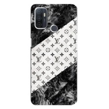 Чехол Стиль Louis Vuitton на Oppo A32 (LV на белом)