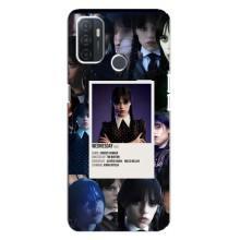 Чохли Венсдей на Oppo A32 Уенсдей (AlphaPrint) (колаж Венздей)