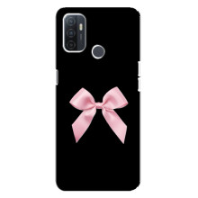 Чехол банты для Oppo A32 – Бант на черном