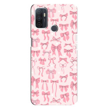 Чехол банты для Oppo A32 – Фон бантики