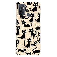 Чехол с рисунком кот на Oppo A32