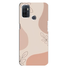 Чохол квітковий дизайн для Oppo A32 – Кориневий фон