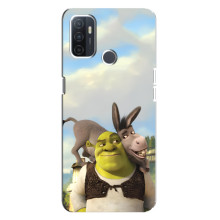 Чохол з мультфільмом Шрек на Oppo A32 – Шрек і осел