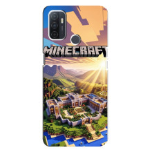 Чохол з картинками Майнкрафт для ОППО А32 – Minecraft