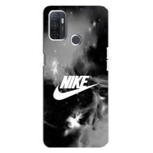 Чохол з логтипом Найк на Oppo A32 (Найк димчастий)