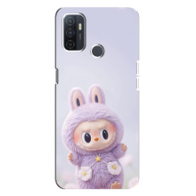 Чехол с принтом Лабубу для Oppo A32 – Фиолетовый Лабубу