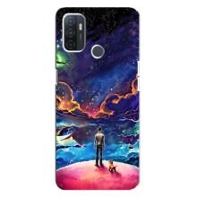 Космические Чехлы для Оппо А32 (VPrint) (Галактический вид)