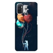 Космические Чехлы для Оппо А32 (VPrint) (Планеты шарики)