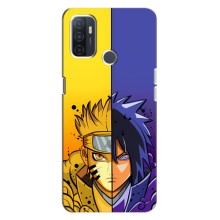 Купить Чехлы на телефон с принтом Anime для Оппо А32 (Naruto Vs Sasuke)