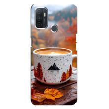 Чохол з унікальним дизайном 'Осінь з кавою' для Oppo A32 – Кава на природі