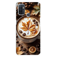 Чохол з унікальним дизайном 'Осінь з кавою' для Oppo A32 – Пряна кава