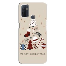 Різдвяні Чохли для Oppo A32 (VPrint) (Merry Christmas)