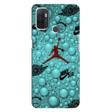 Силиконовый Чехол Nike Air Jordan на Оппо А32 (Джордан Найк)