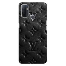 Текстурный Чехол Louis Vuitton для Оппо А32 – Черный ЛВ