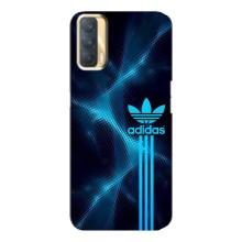 Чехлы Адидас для Oppo A33 (AlphaPrint) – Синий Адидас