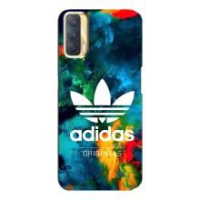 Чехлы Адидас для Oppo A33 (AlphaPrint) – Яркий Адидас