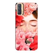 Чехлы (ART) Цветы на Oppo A33 (VPrint) (Глаза в цветах)