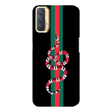 Чехлы Бренд GUCCI для Oppo A33 (Змей Гуччи)