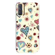 Чехлы для любимой на OPPO A33 (VPrint) (Сердечки)