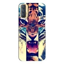 Чехлы с изображением разных животных для Oppo A33 (Яркий Тигр)