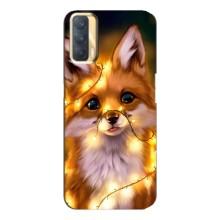 Чохли з картинкою Лисичка для Oppo A33 (VPrint) (Лисичка в гірляндах)