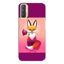 Чохли з картинкою Лисичка для Oppo A33 (VPrint) (Лиса з трояндою)