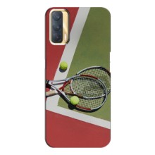 Чехлы с принтом Спортивная тематика для Oppo A33 – Ракетки теннис