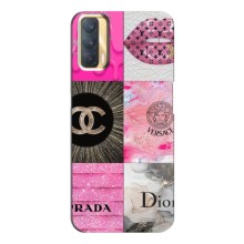 Чехол (Dior, Prada, YSL, Chanel) для Oppo A33 (Модница)