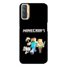 Чехол Майнкрафт на Oppo A33 (AlphaPrint) Minecraft (герои Minecraft)