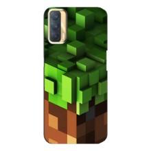 Чехол Майнкрафт на Oppo A33 (AlphaPrint) Minecraft (текстура Майнкрафт)