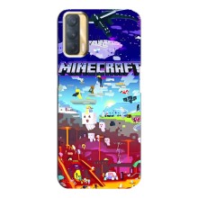 Чехол майнкрафт для Oppo A33 (MINECRAFT)