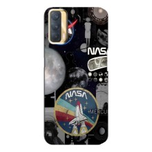 Силиконовый бампер с принтом "Наса" на Oppo A33 (Art nasa)