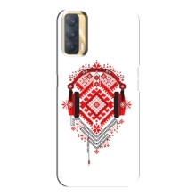 Силиконовый Чехол на Oppo A33 с картинкой Вышиванки (Модная вышиванка)