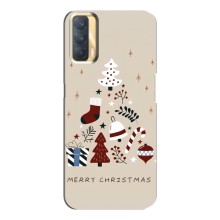 Чехол Санта Клаус для Oppo A33 (Merry Christmas)