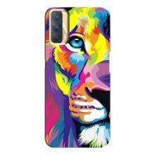 Чохол з картинкою ЛЕВ для Oppo A33 (VPrint) (Яскравий Лев)