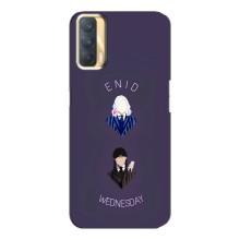 Чехлы Венсдей на Oppo A33 Уэнсдей (AlphaPrint) (Уэнздей и подруга)