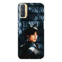 Чехлы Венсдей на Oppo A33 Уэнсдей (AlphaPrint) (Уэнздей кошка)