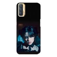 Чехлы Венсдей на Oppo A33 Уэнсдей (AlphaPrint) (взгляд Уэнздей)