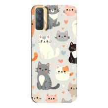 Чохол з малюнком кіт на Oppo A33 – Колаж котів