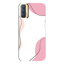 Чехол цветочный дизайн для Oppo A33 – Розовый фон