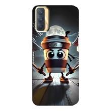 Чехол с мемом Тралалело тралала на Oppo A33 (Капучино асасино)