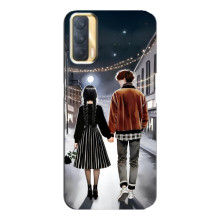 Чехол с дизайном Венздей 2 на Oppo A33 – Уэнсдей и Тайлер