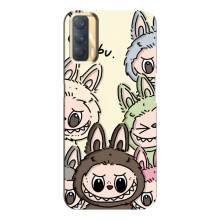 Чохол з Лабубу на Oppo A33 (Колаж Лабубу)