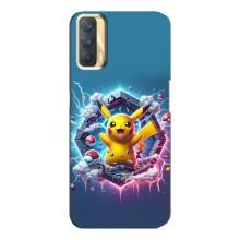 Чохол з Пікачу на Oppo A33 – Лого Пікачу