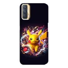 Чохол з Пікачу на Oppo A33 – Пікачу з м'ячем