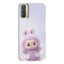 Чехол с принтом Лабубу для Oppo A33 – Фиолетовый Лабубу